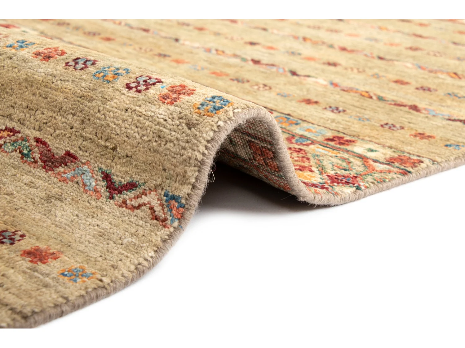 Tapis de laine 148x200 vert Torkman