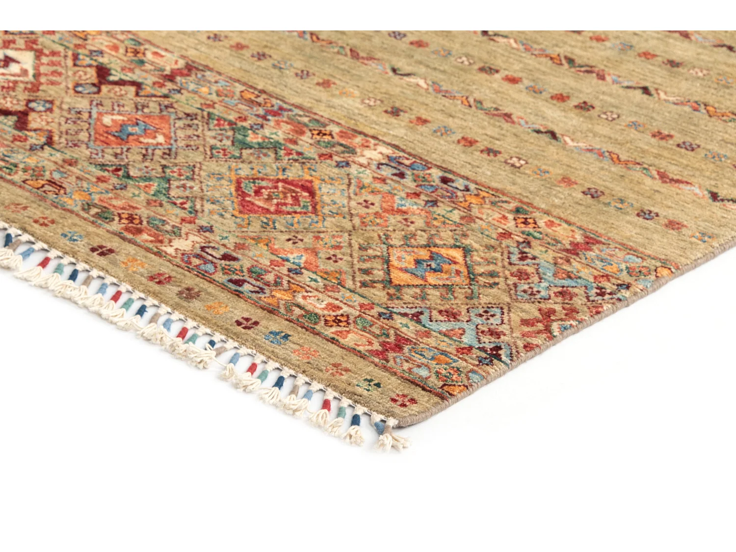 Tapis de laine 148x200 vert Torkman