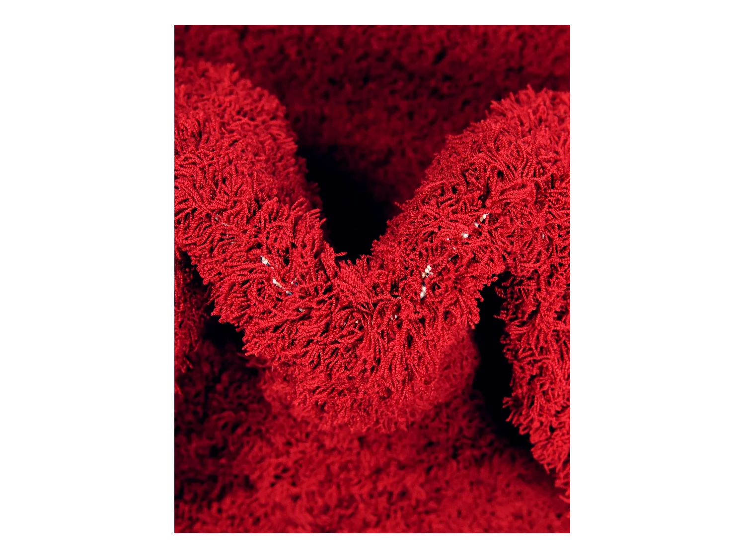 Hoogpolig tapijt 183x61 Rood Luzern