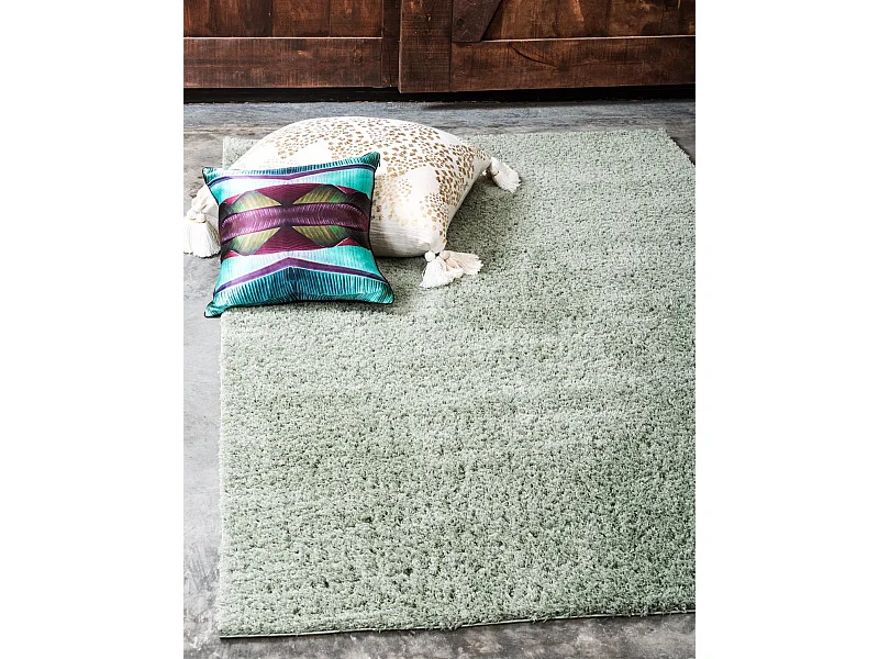 Tapis shaggy 185x275 vert Luzern