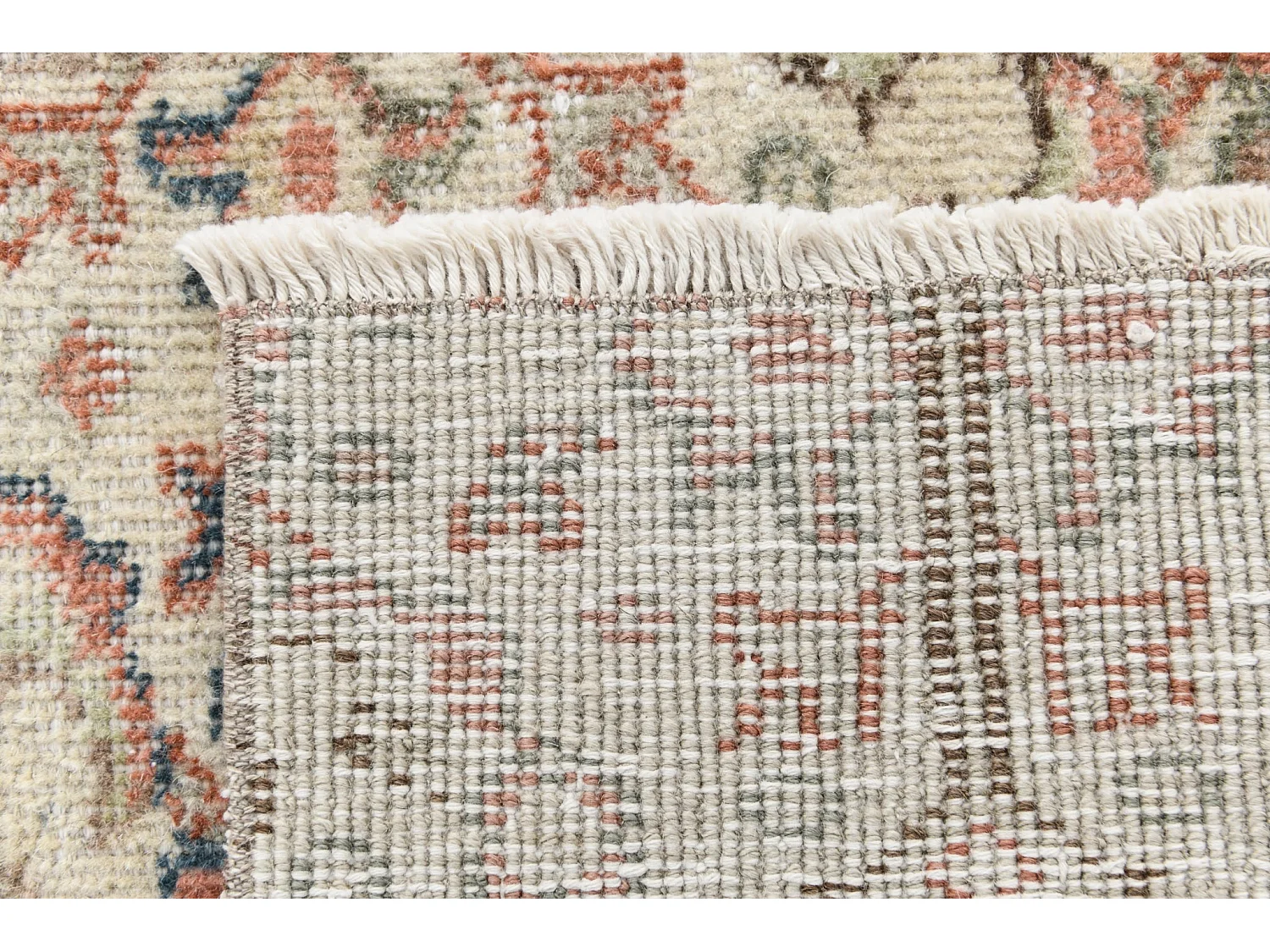 Tappeto in lana 201x249 beige Ultra Vintage