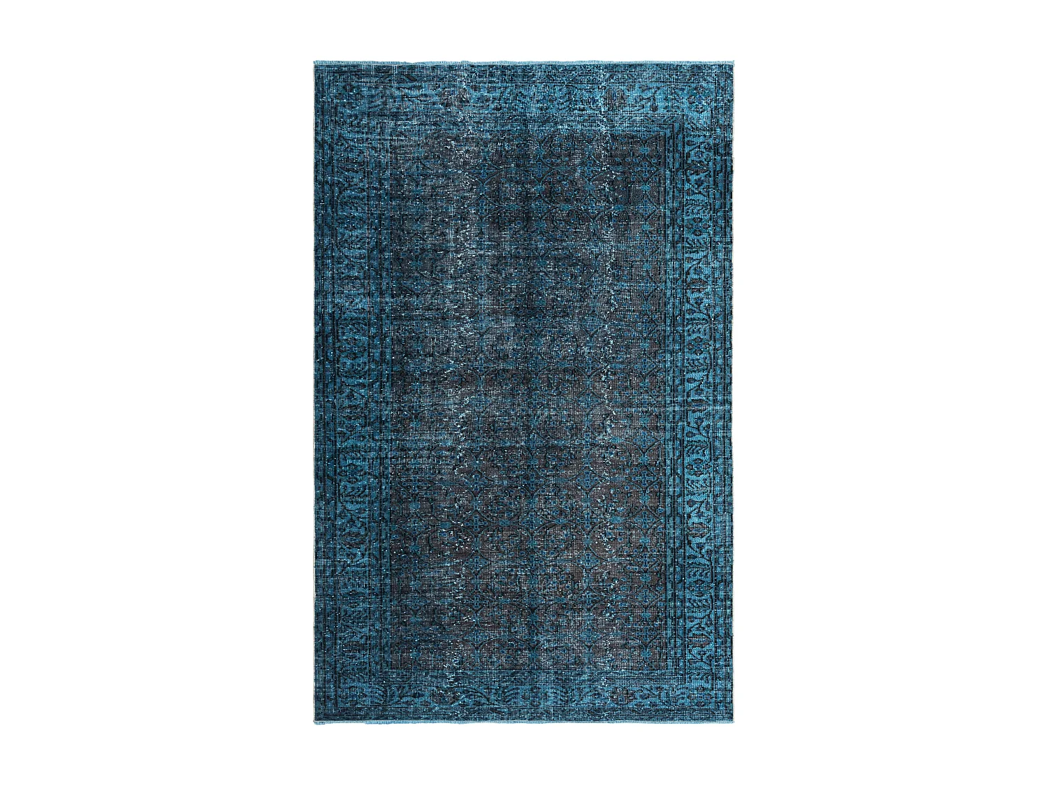Wollteppich 157x254 Blau Ultra Vintage