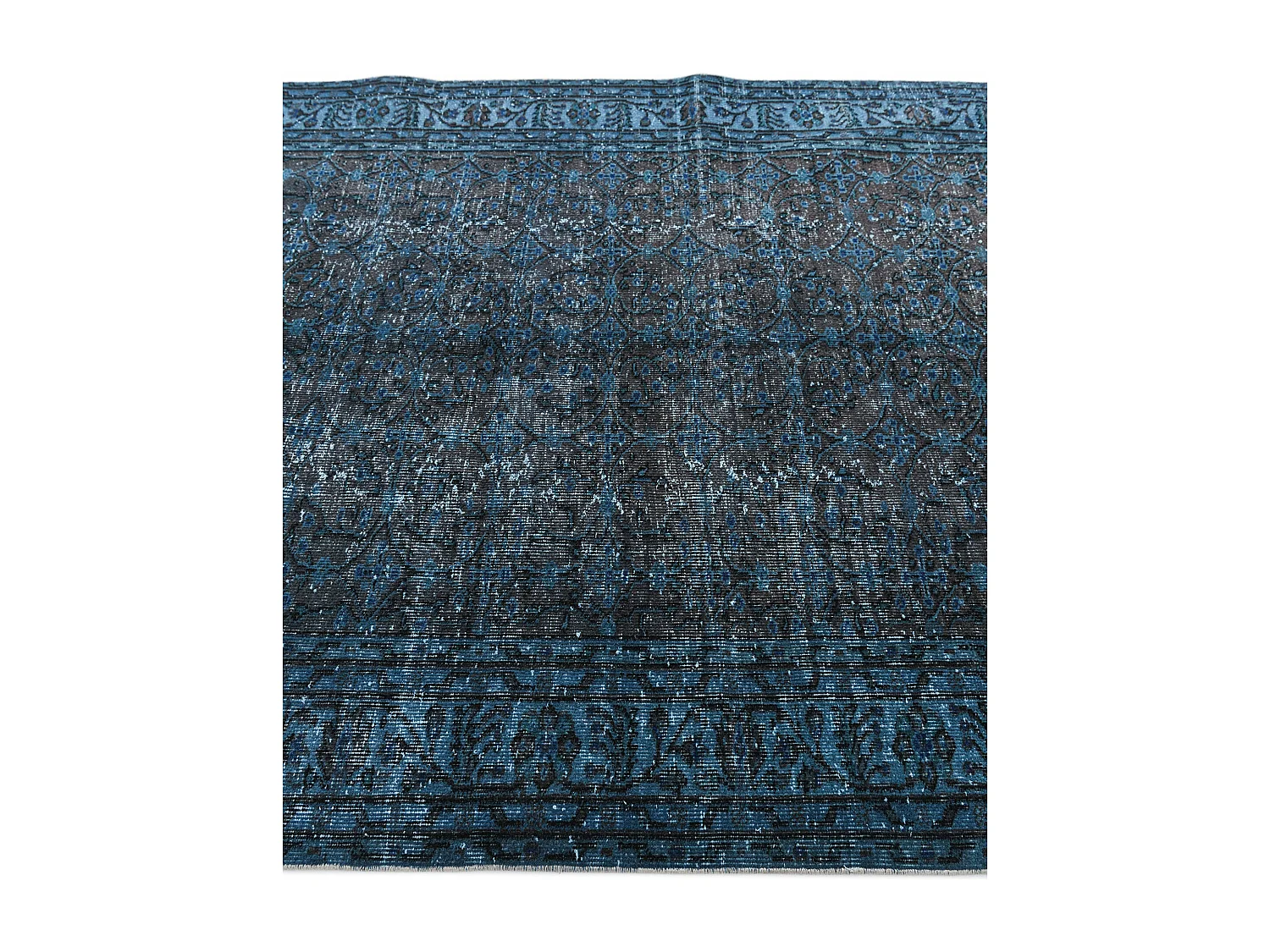 Wollteppich 157x254 Blau Ultra Vintage