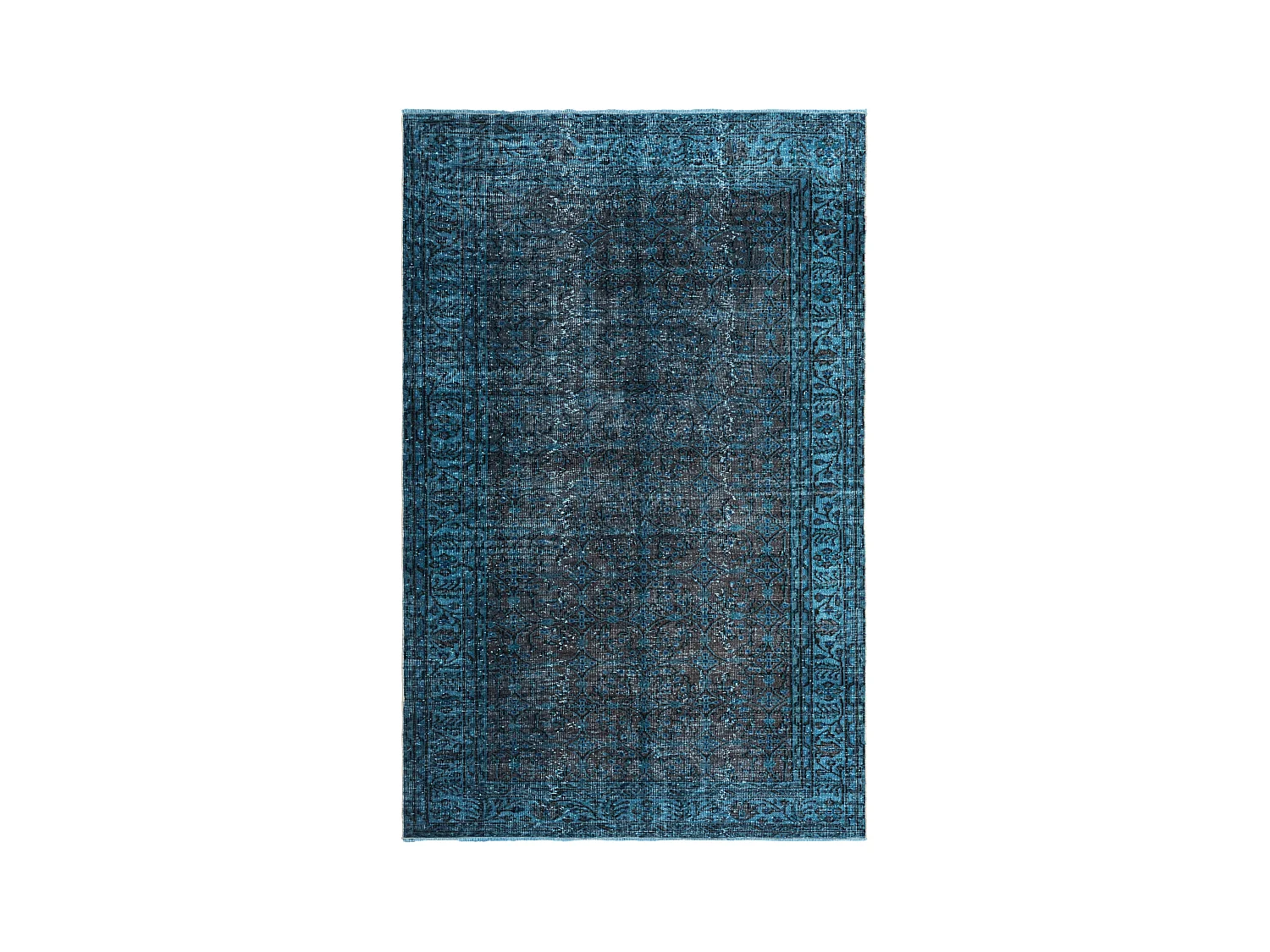 Tapis de laine 157x254 Bleu Ultra Vintage