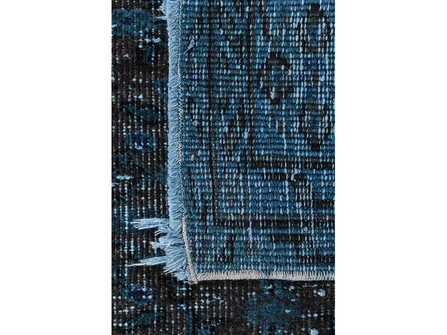 Tapis de laine 157x254 Bleu Ultra Vintage