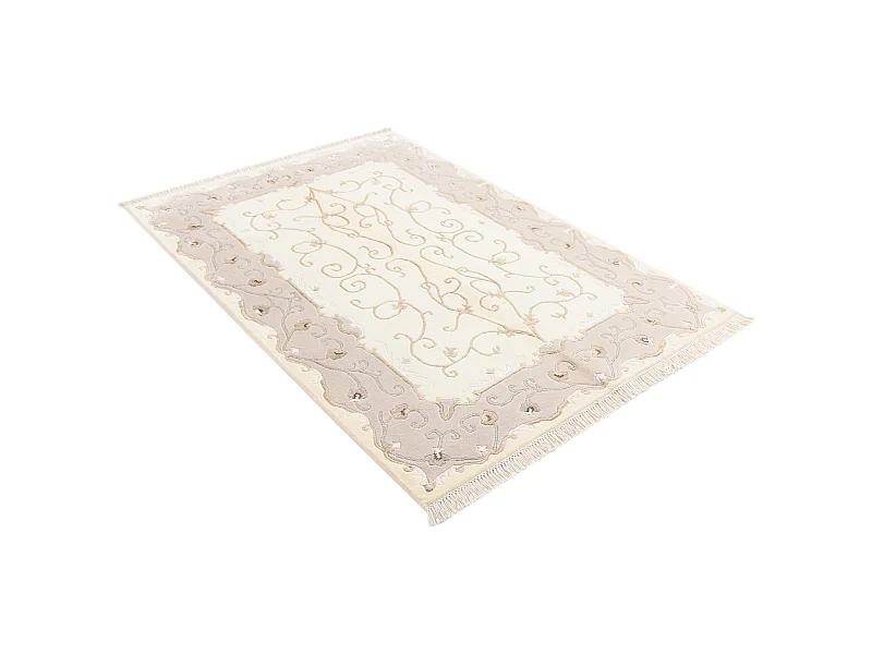 Wollteppich 124x183 Beige Darya