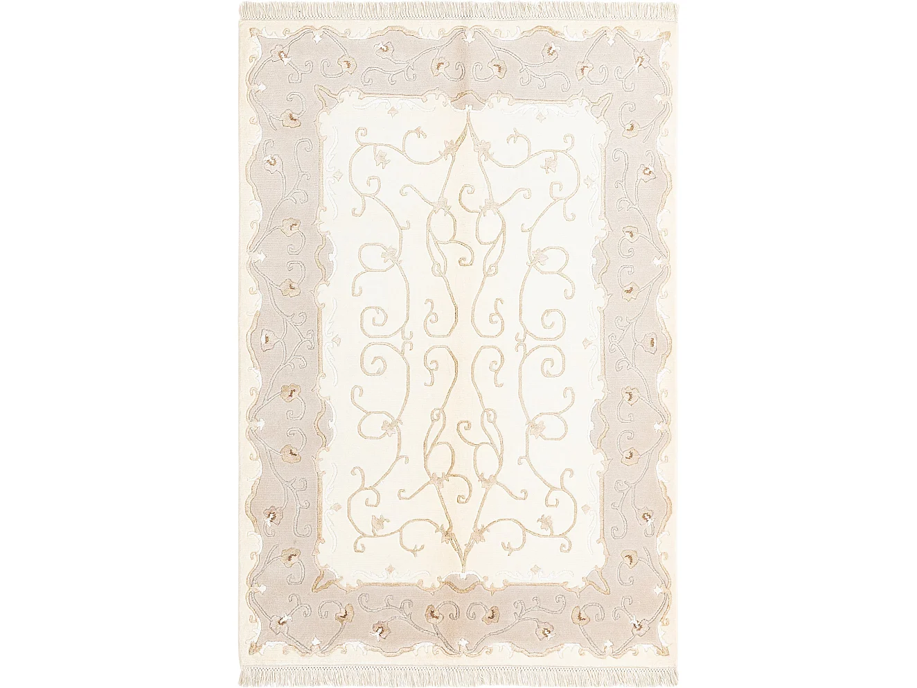 Tapis de laine 124x183 beige Darya