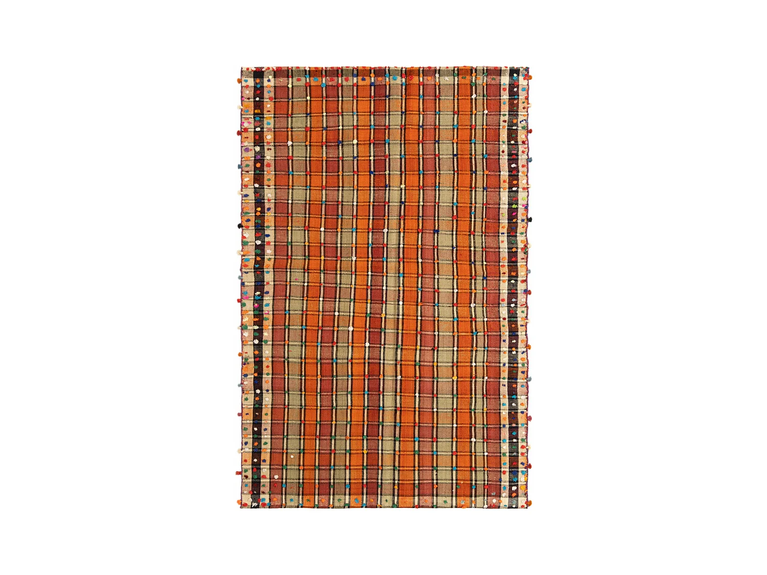 Wollteppich 140x217 Orange Jajim
