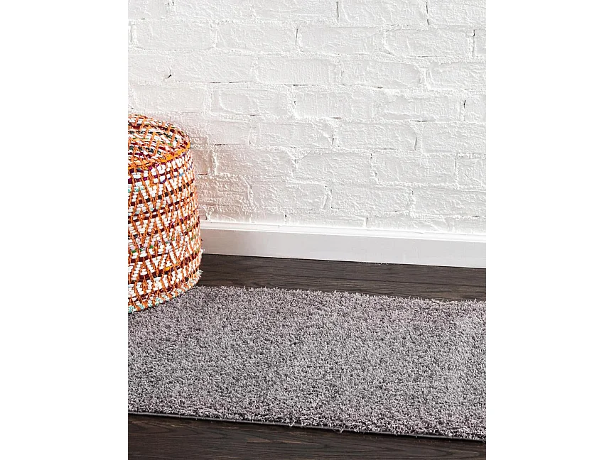 Tapis shaggy 62x185 gris Luzern