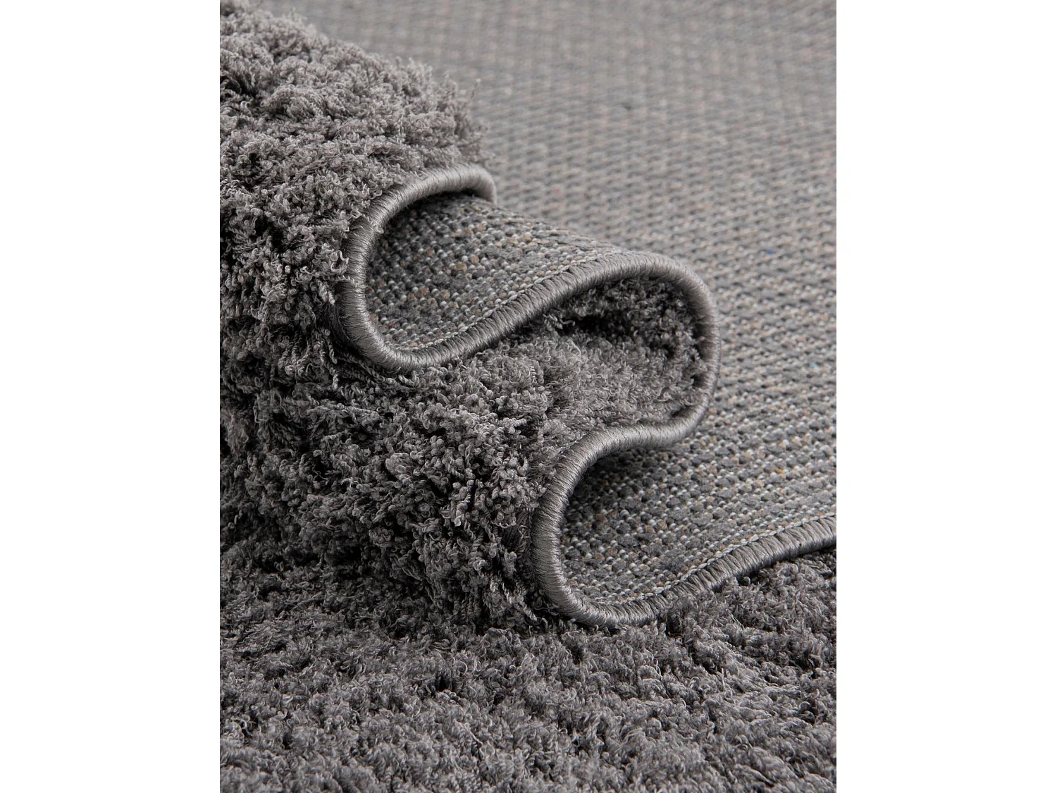 Tapis shaggy 62x185 gris Luzern