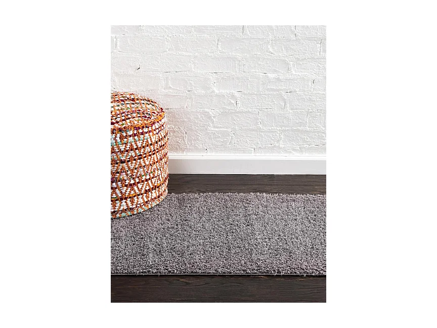 Hochflorteppich 62x185 Grau Luzern