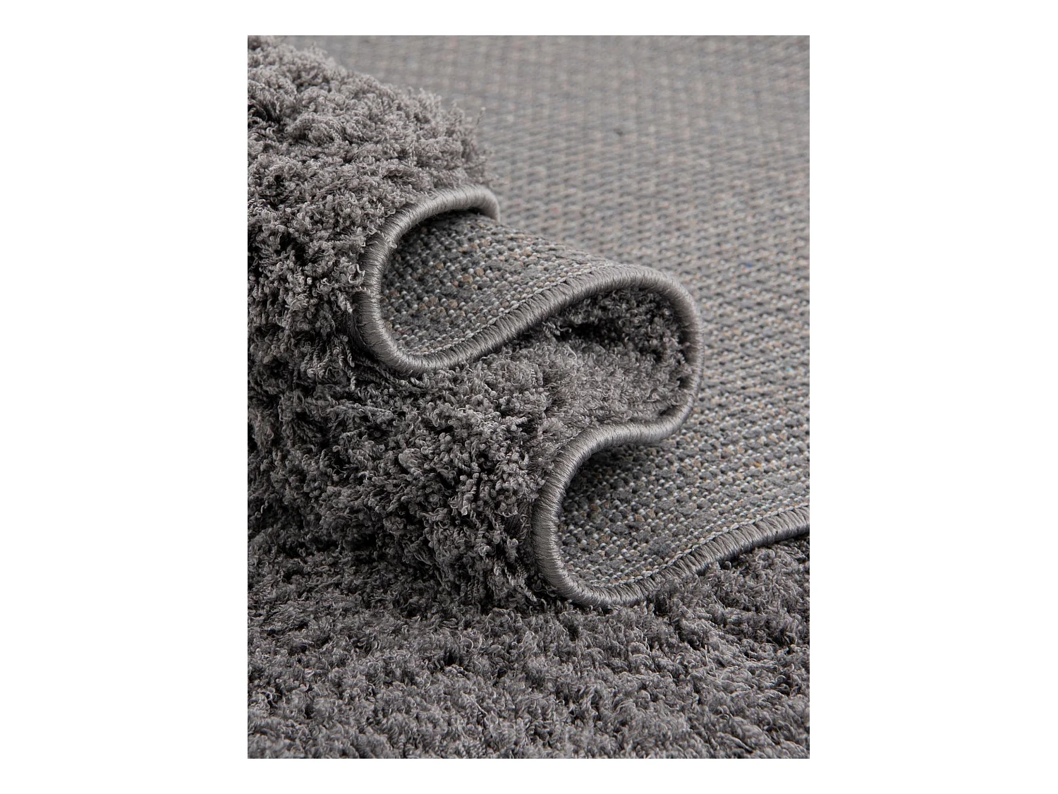 Hochflorteppich 62x185 Grau Luzern