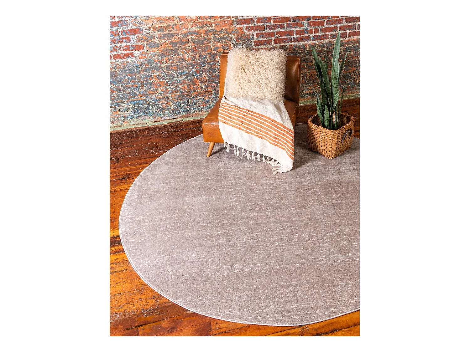 Tapis 160x160 Marron Bellevue