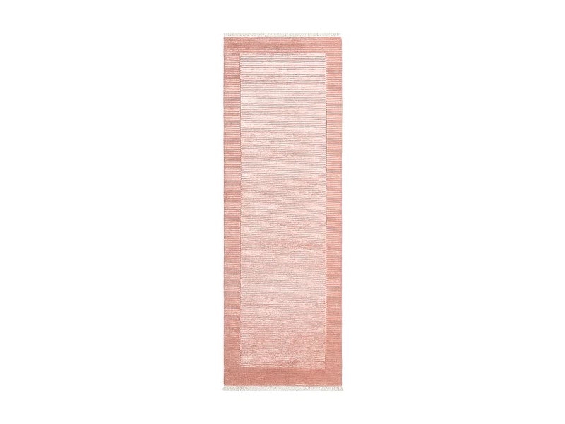 Tapis de couloir en laine 99x297 rose Darya