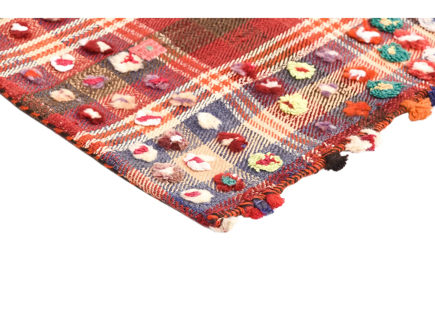 Tapis de laine 127x201 orange Jajim