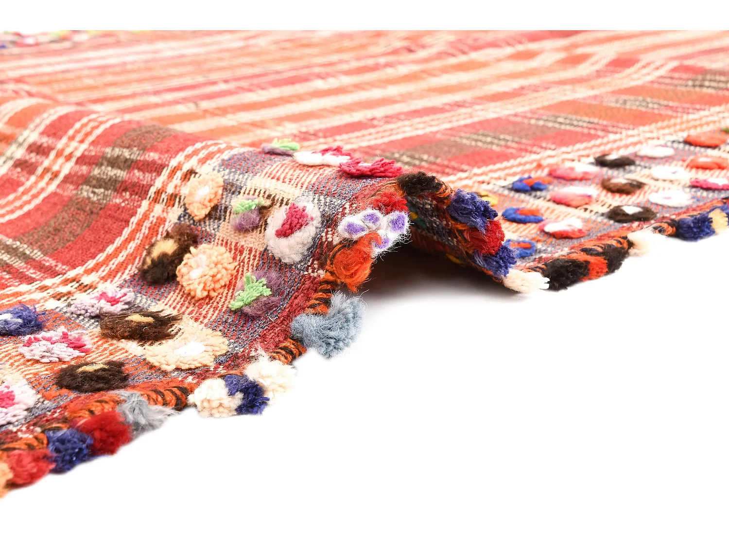 Tapis de laine 127x201 orange Jajim