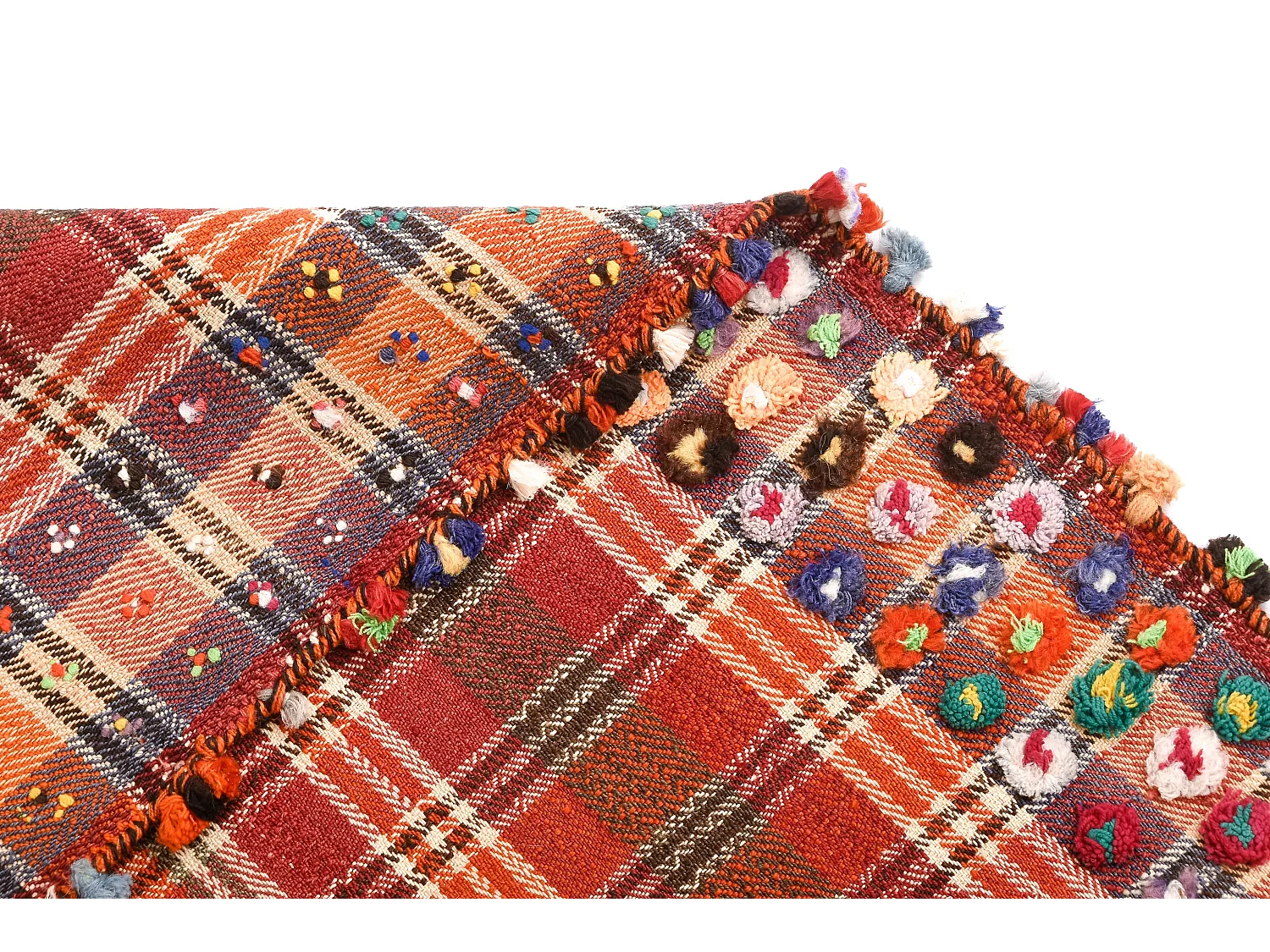 Tapis de laine 127x201 orange Jajim