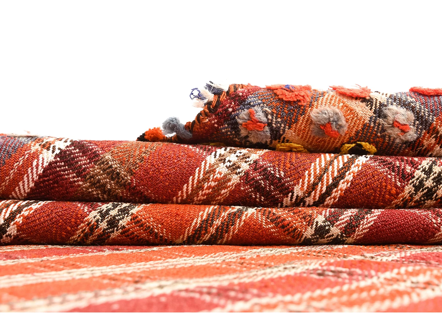 Tapis de laine 127x201 orange Jajim