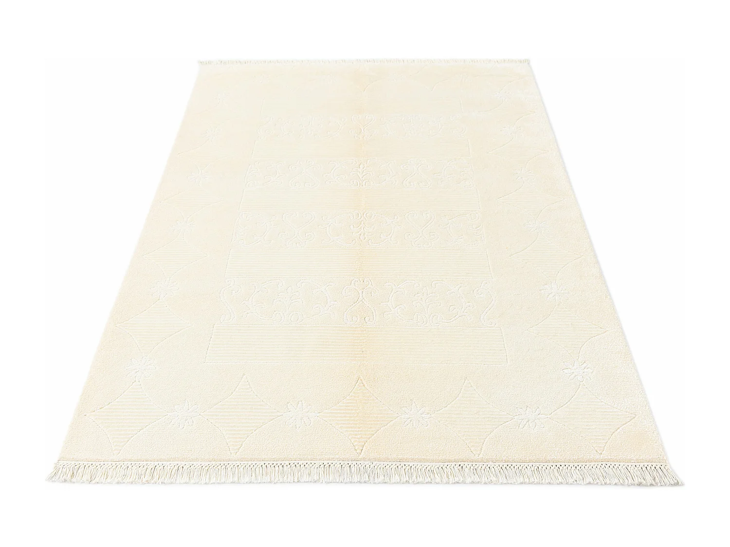 Tapis de laine 122x183 beige Darya
