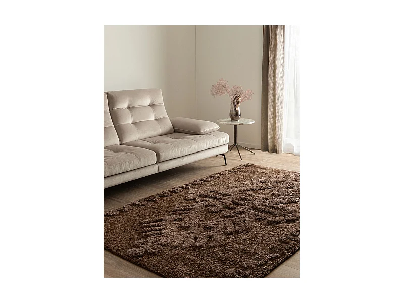 Hochflorteppich 240x305 Dunkelbraun Thun Scutum