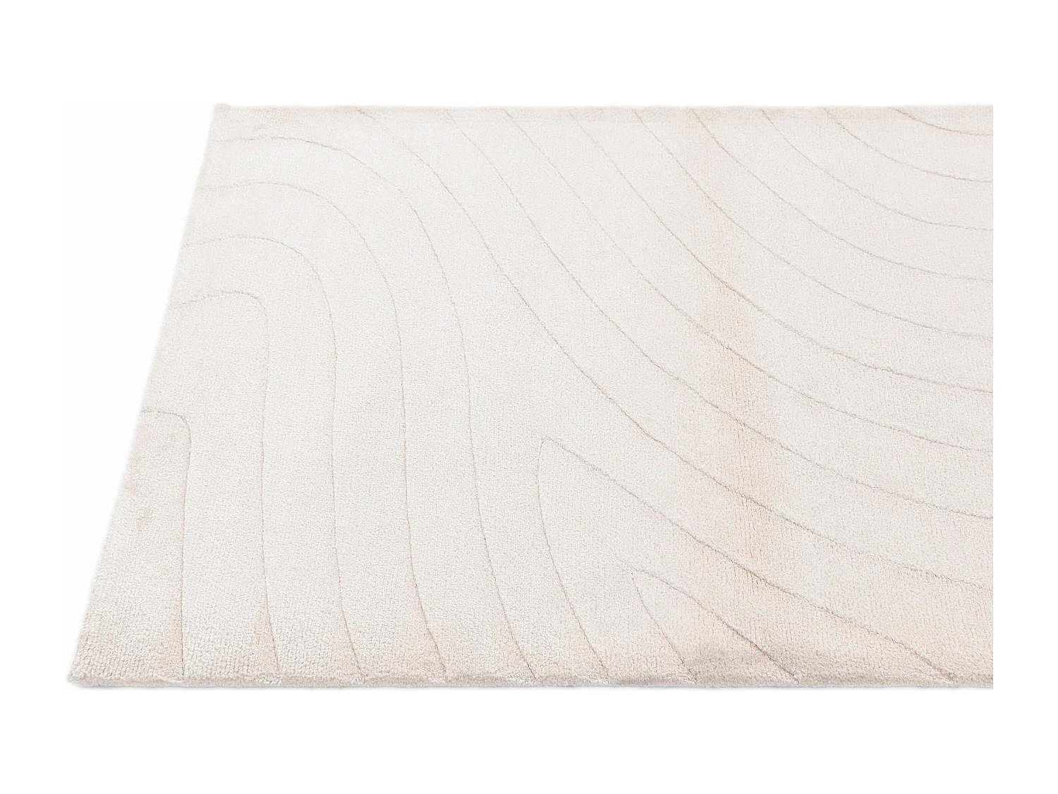 Tapis de laine 81x150 beige Darya