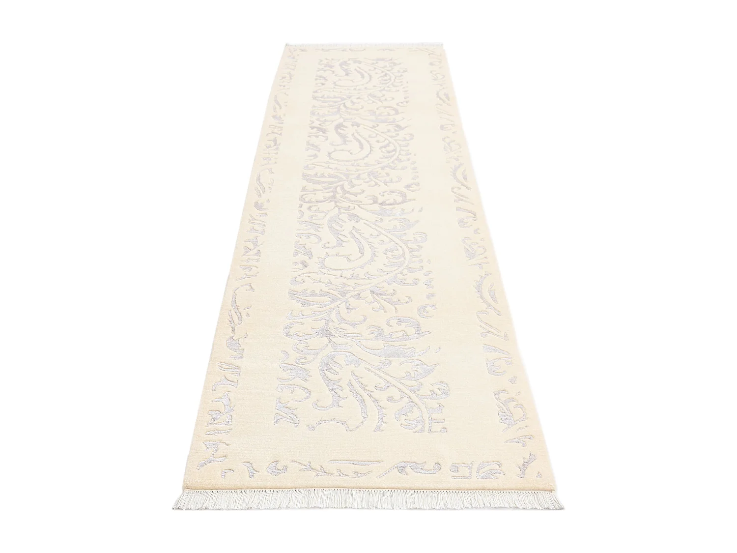 Tapis de couloir en laine 81x307 beige Darya