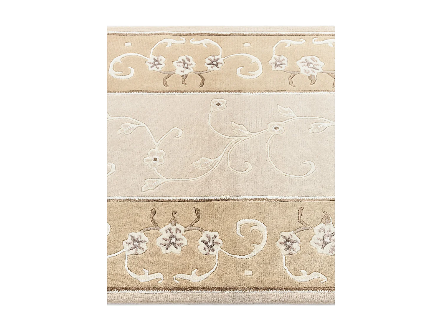 Läufer-Wollteppich 86x305 Beige Darya