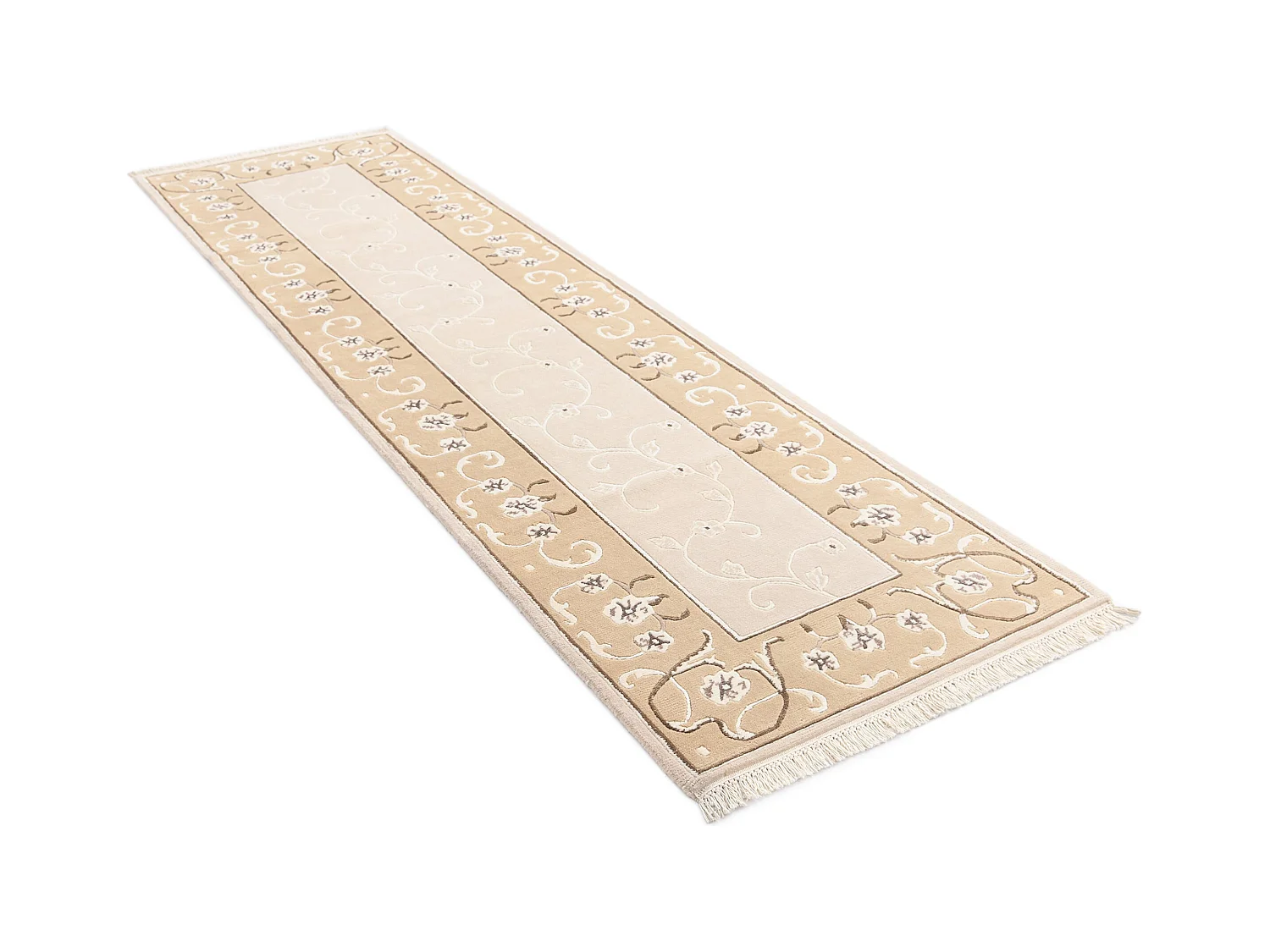 Tappeto per corridoio in lana 86x305 beige Darya
