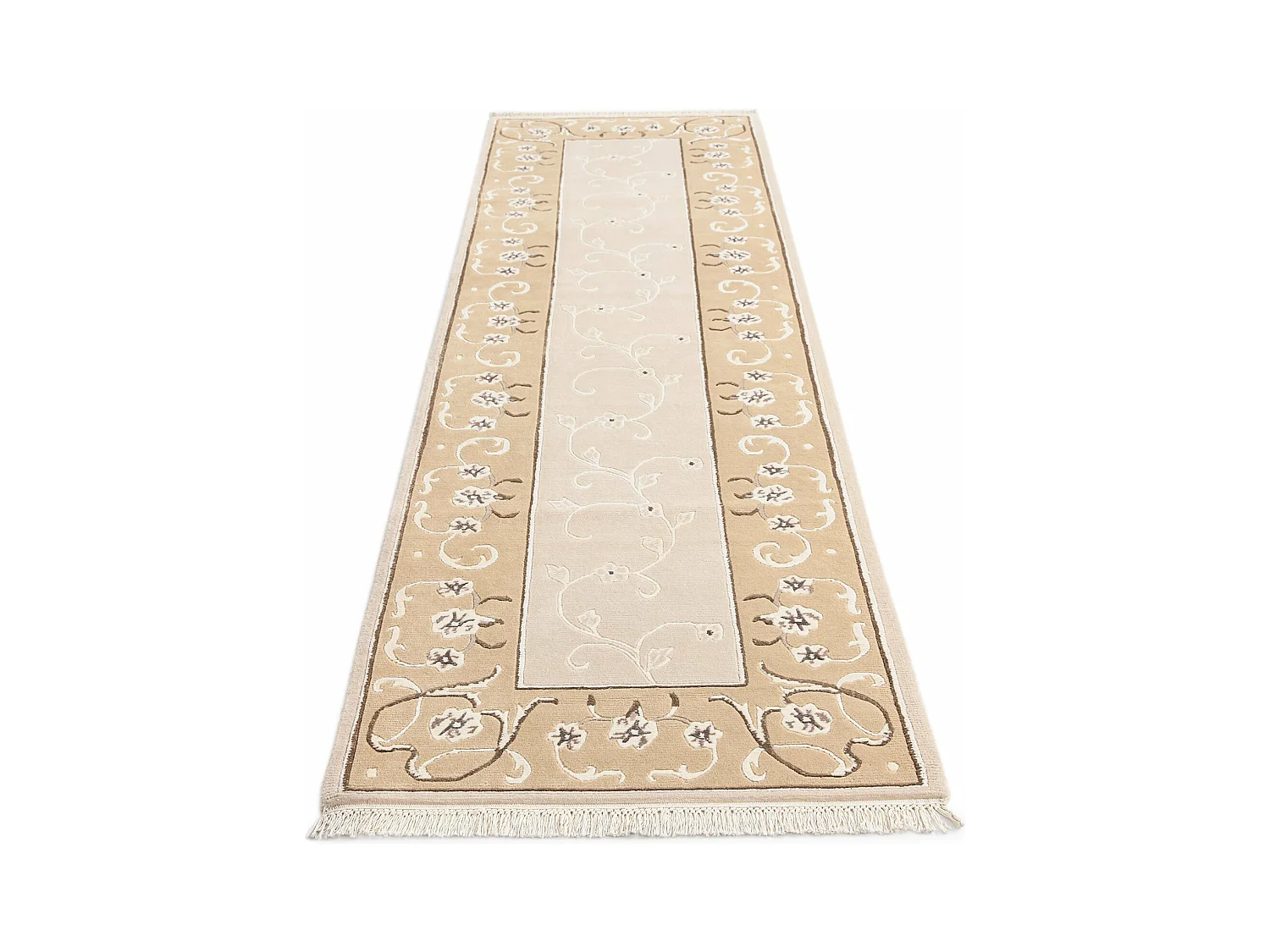 Tappeto per corridoio in lana 86x305 beige Darya