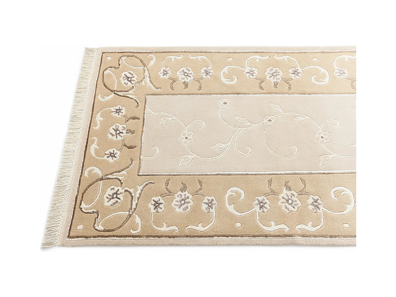 Tappeto per corridoio in lana 86x305 beige Darya