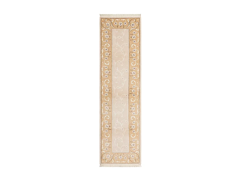 Tapis de couloir en laine 86x305 beige Darya