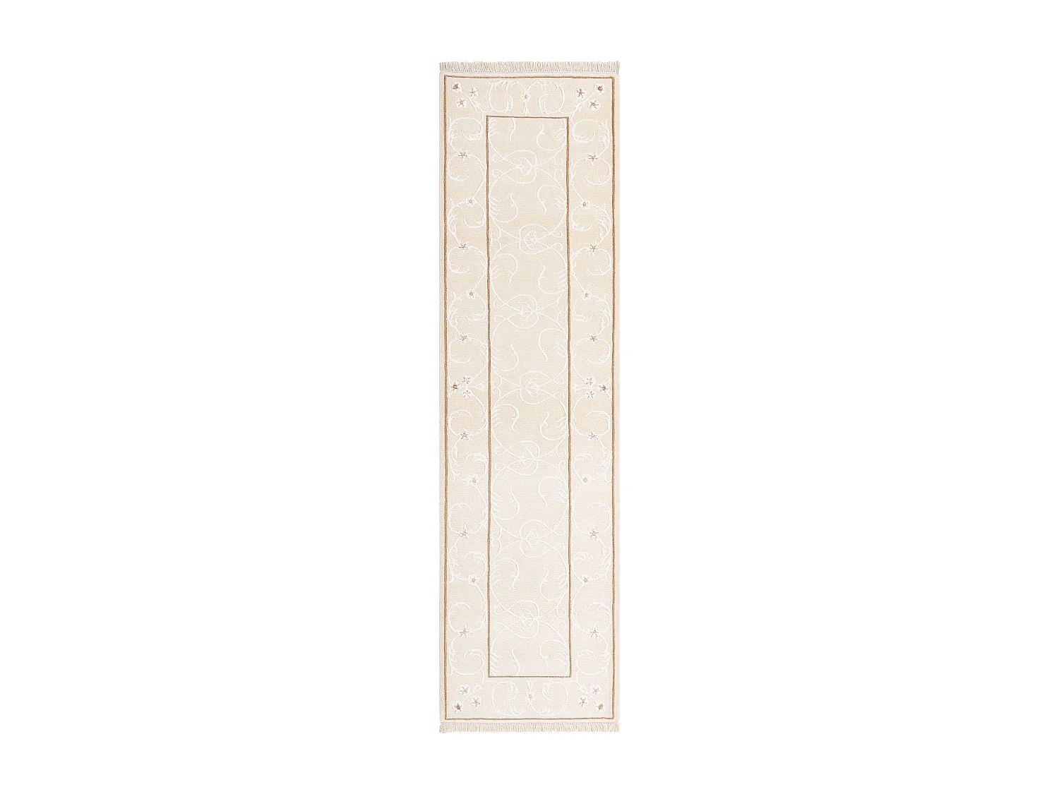 Tapis de couloir en laine 81x297 beige Darya