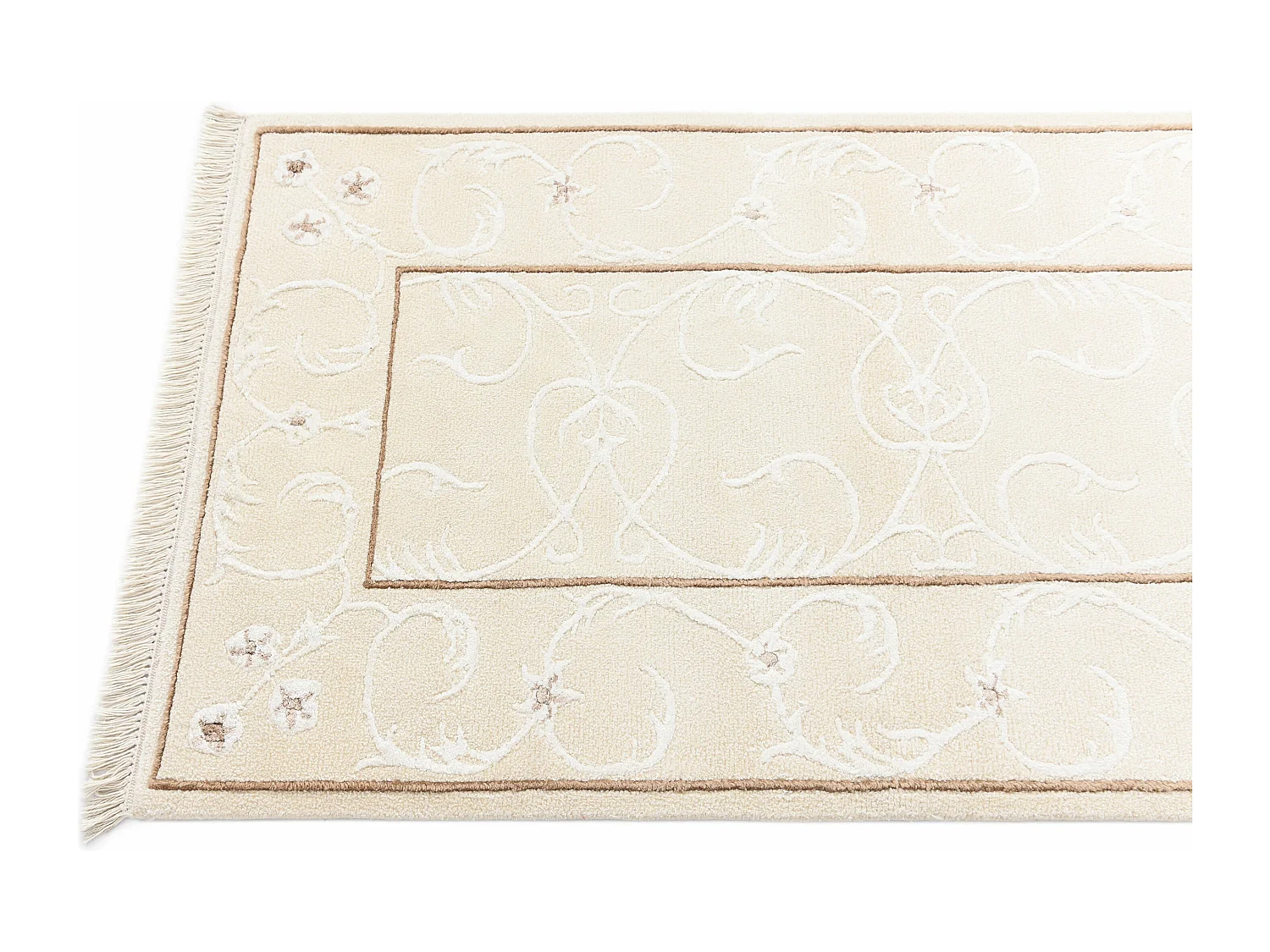 Tapis de couloir en laine 81x297 beige Darya