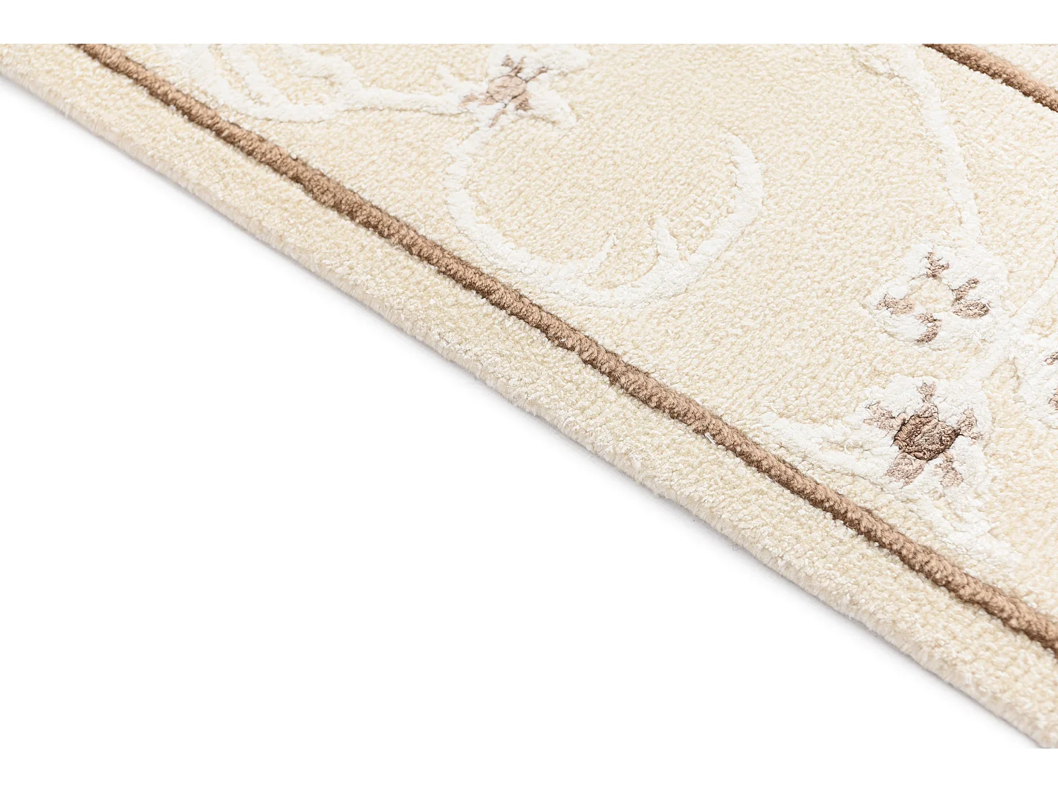 Tapis de couloir en laine 81x297 beige Darya