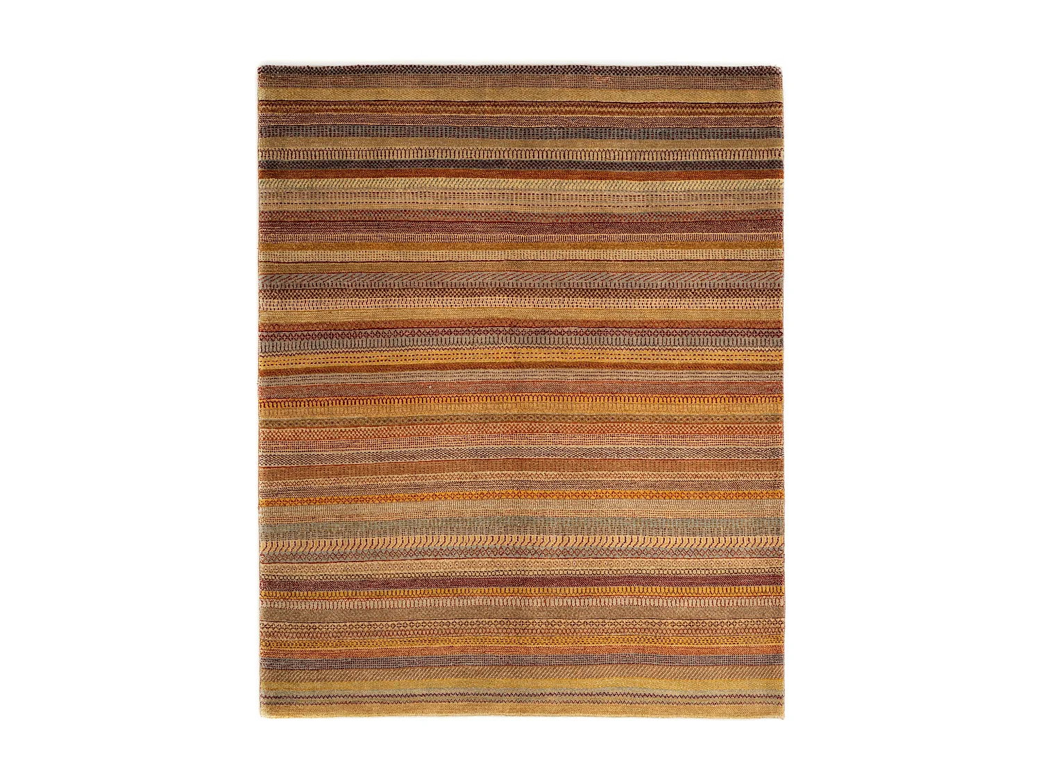 Tapis de laine 169x211 orange Juma