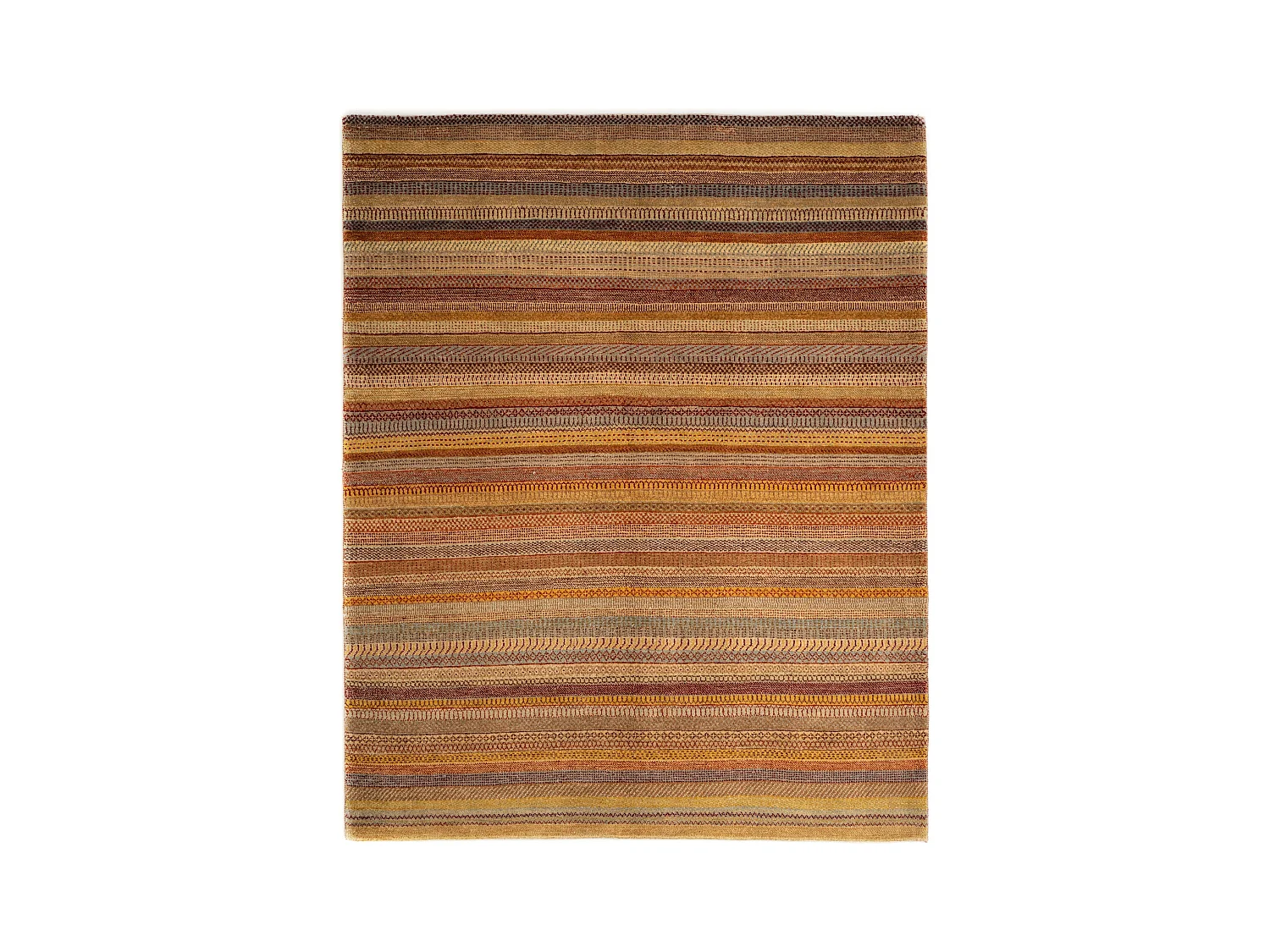 Tapis de laine 169x211 orange Juma