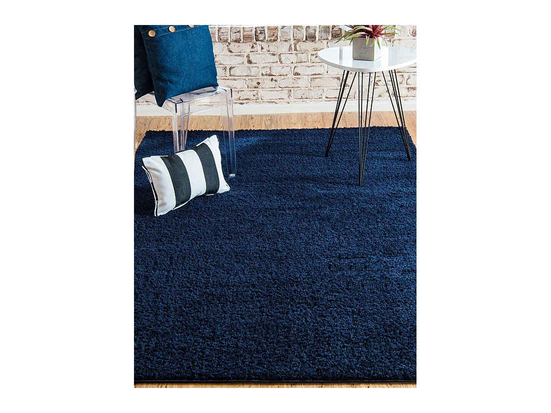 Tapis shaggy 185x275 nuit bleue Luzern