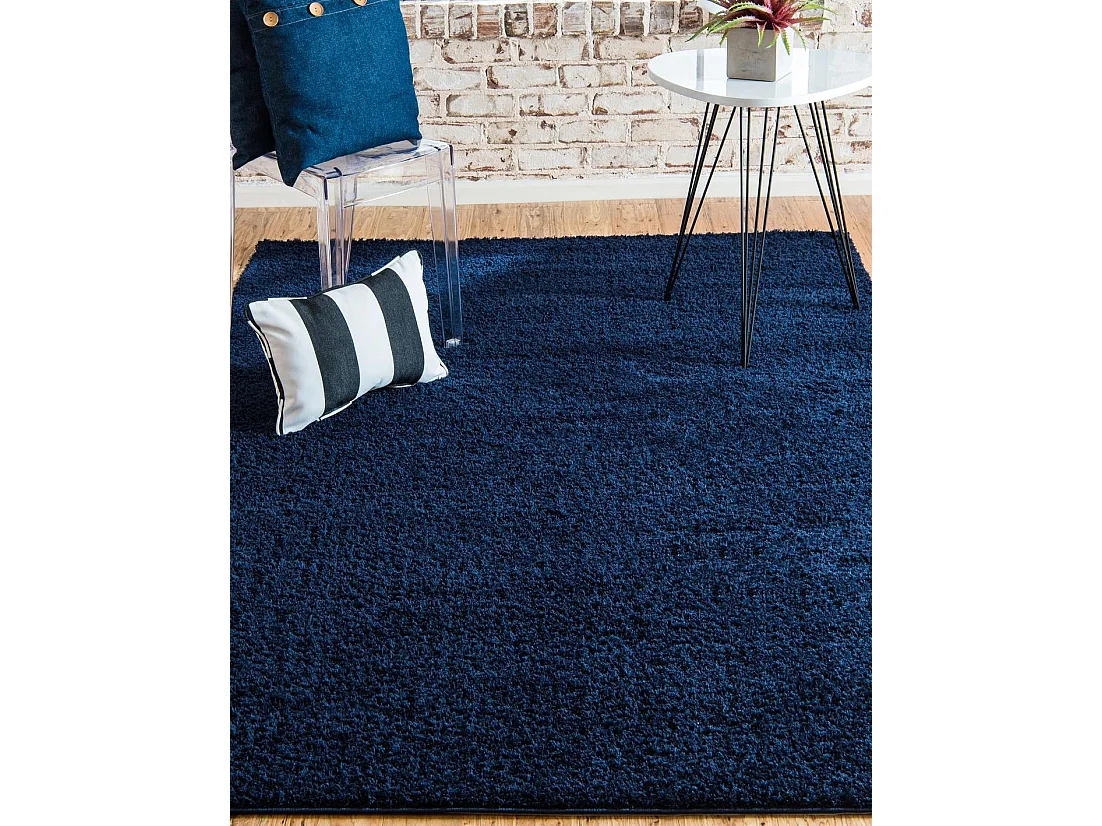Tapis shaggy 185x275 nuit bleue Luzern