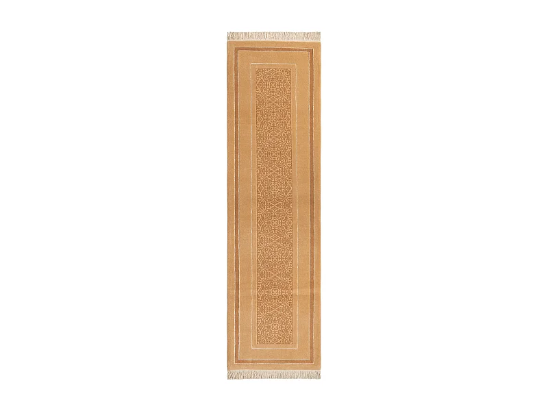 Tapis de couloir en laine 81x302 brun Darya