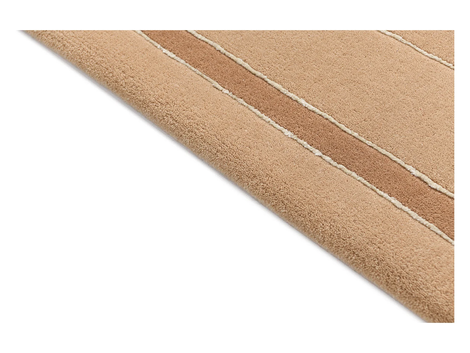 Tapis de couloir en laine 81x302 brun Darya