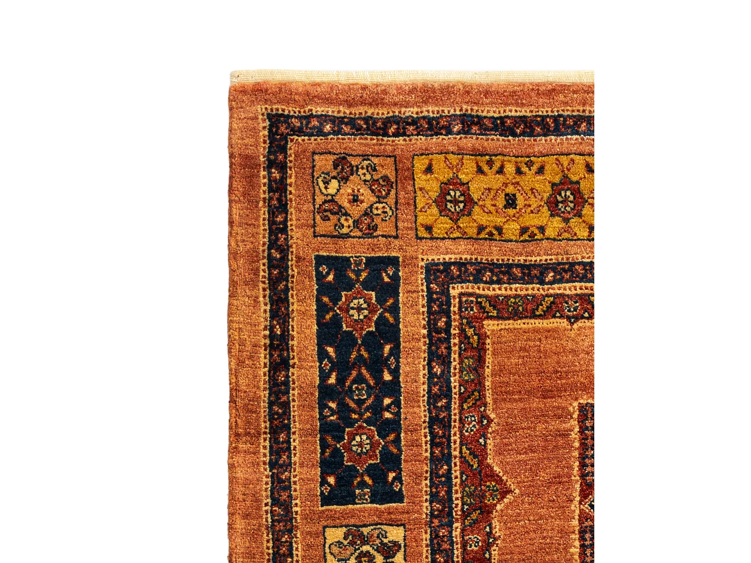 Tapis de laine 110x173 brun Kashkuli