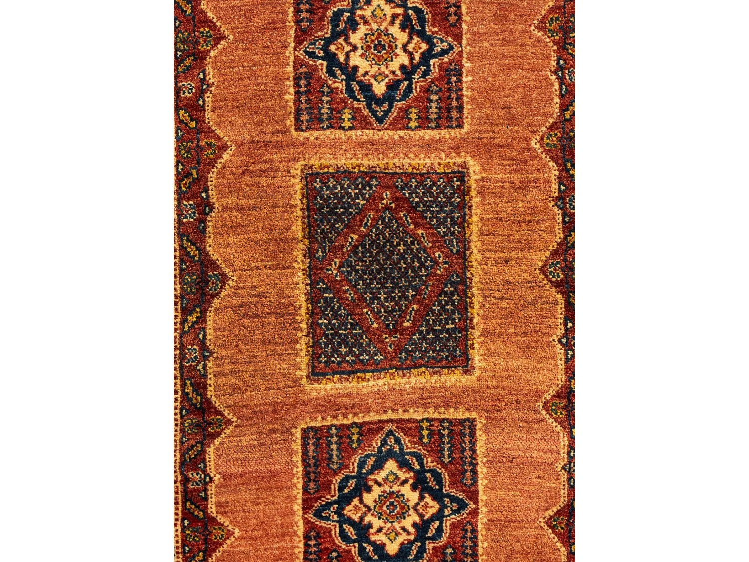 Tapis de laine 110x173 brun Kashkuli
