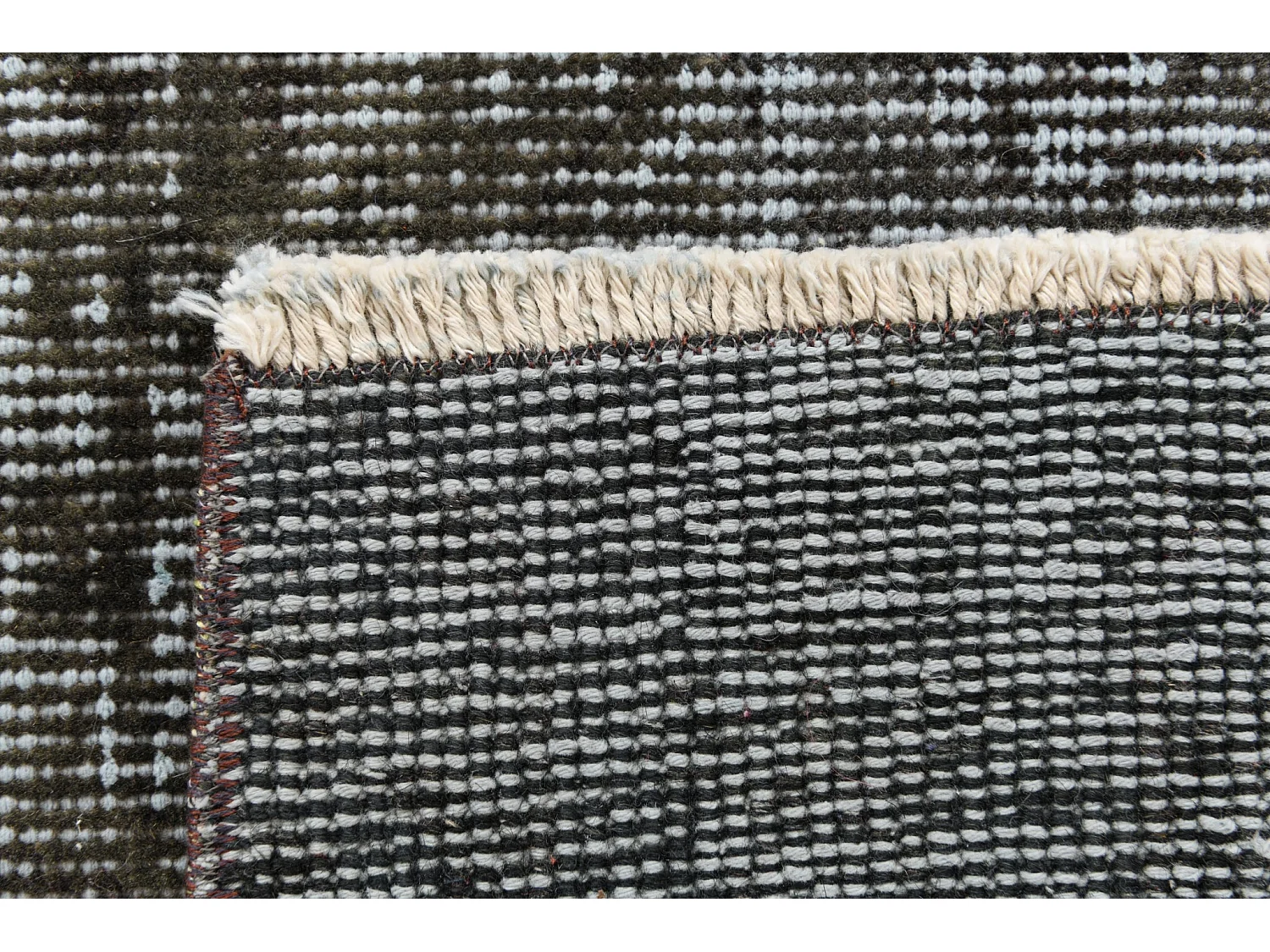 Tapis de laine 109x206 noir Ultra Vintage