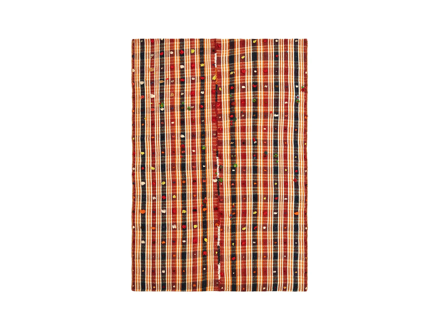 Tapis de laine 134x193 rouge Jajim