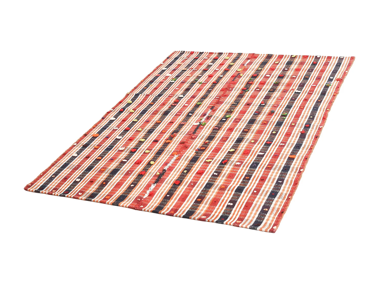 Tapis de laine 134x193 rouge Jajim
