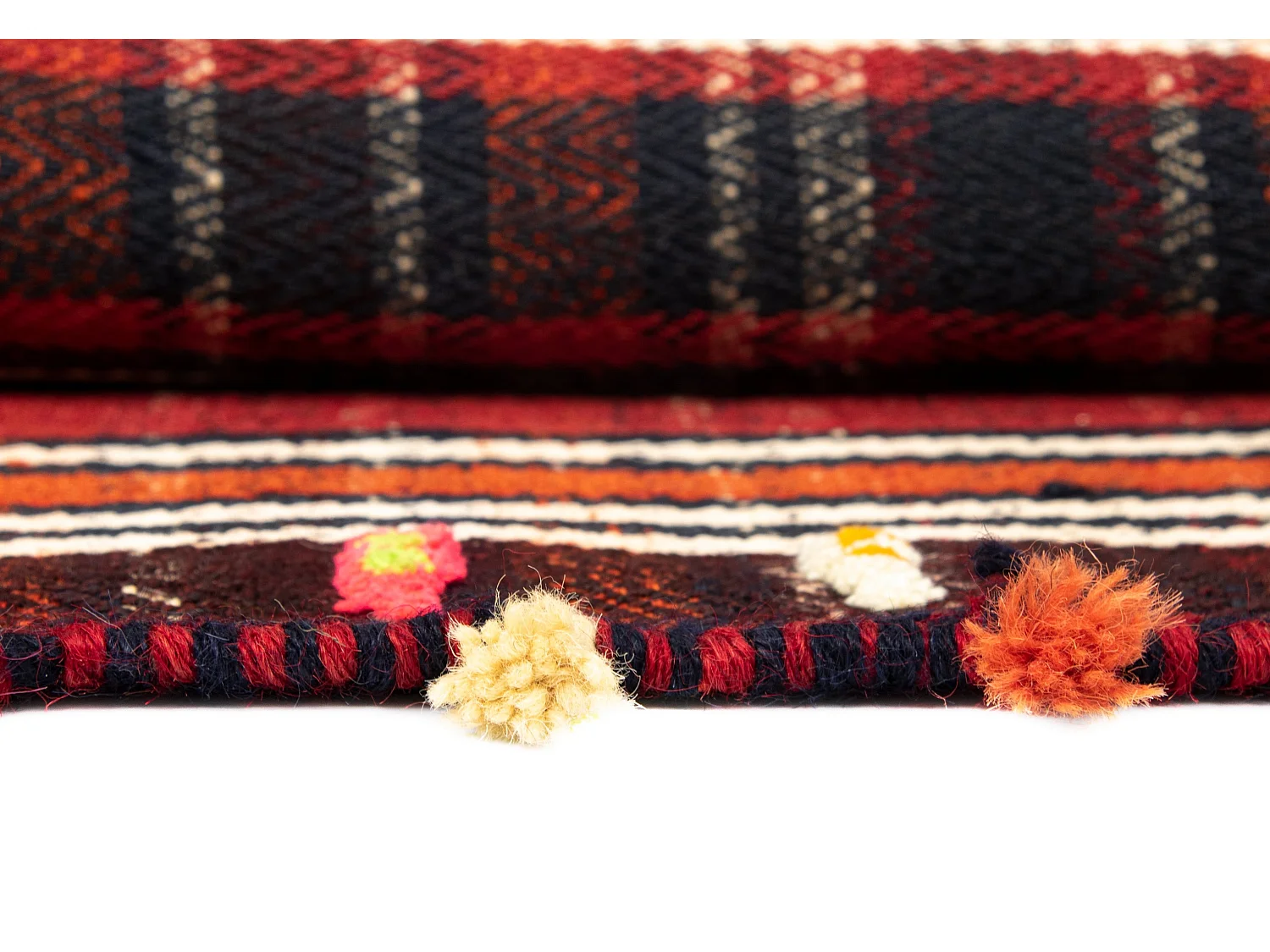 Tapis de laine 147x213 rouge Jajim