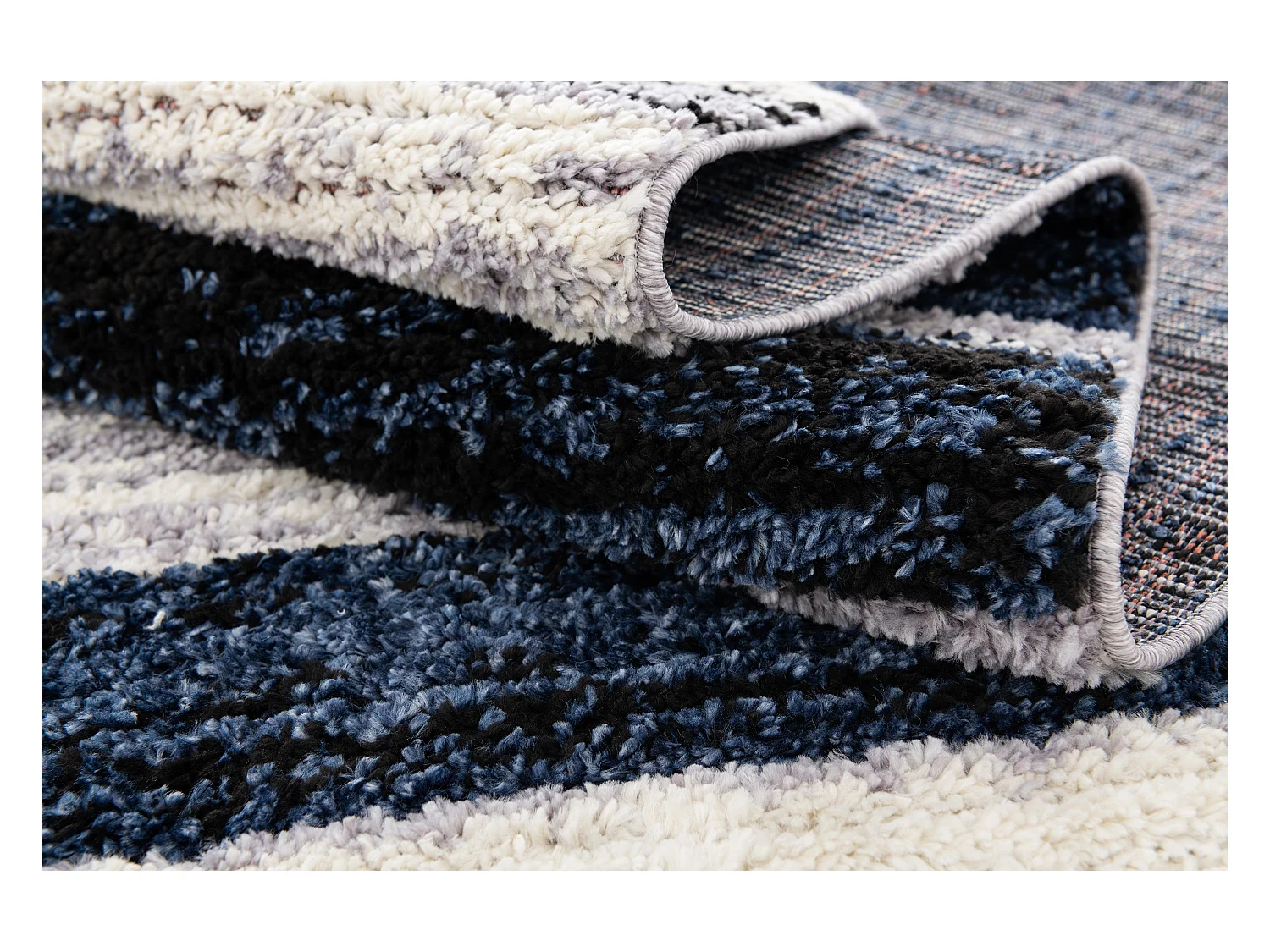 Hoogpolig tapijt 185x125 Blauw Frauenfeldnea