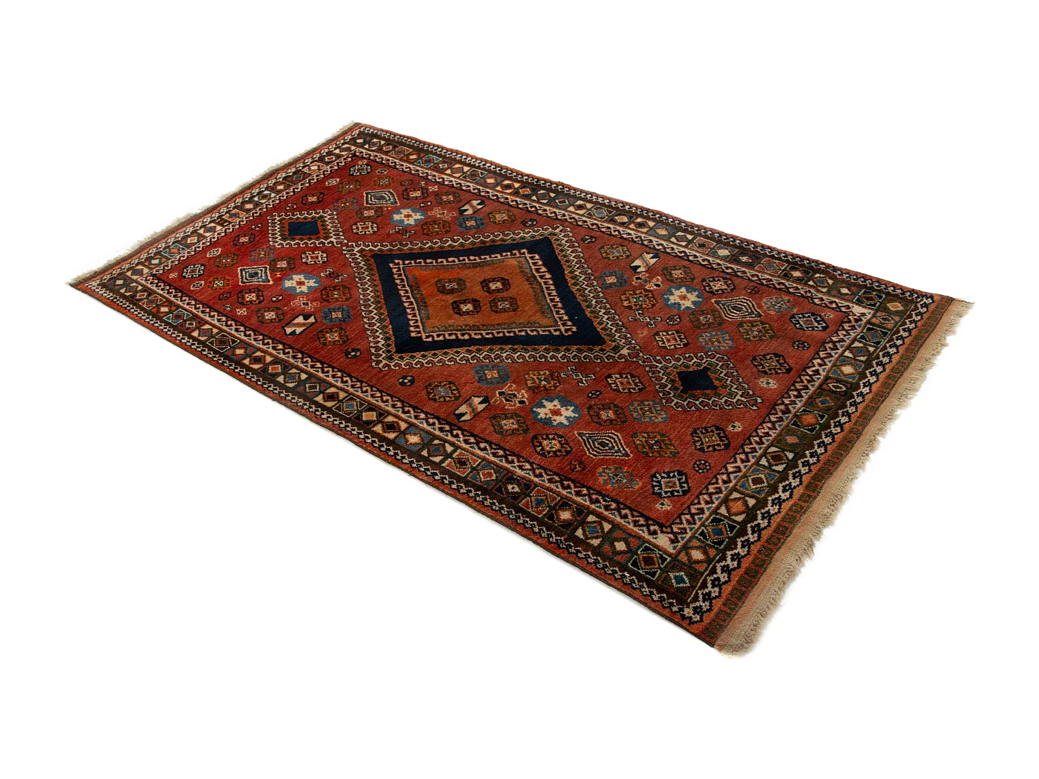 Tapis de laine 135x244 brun Gabbeh