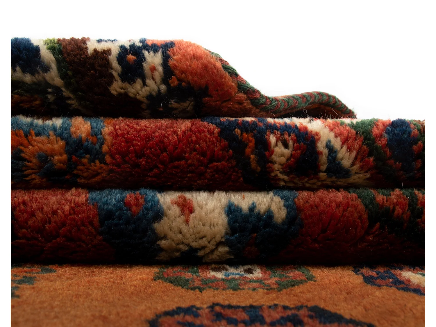 Tapis de laine 135x244 brun Gabbeh