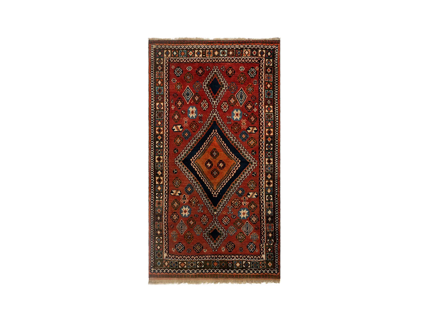 Tapis de laine 135x244 brun Gabbeh